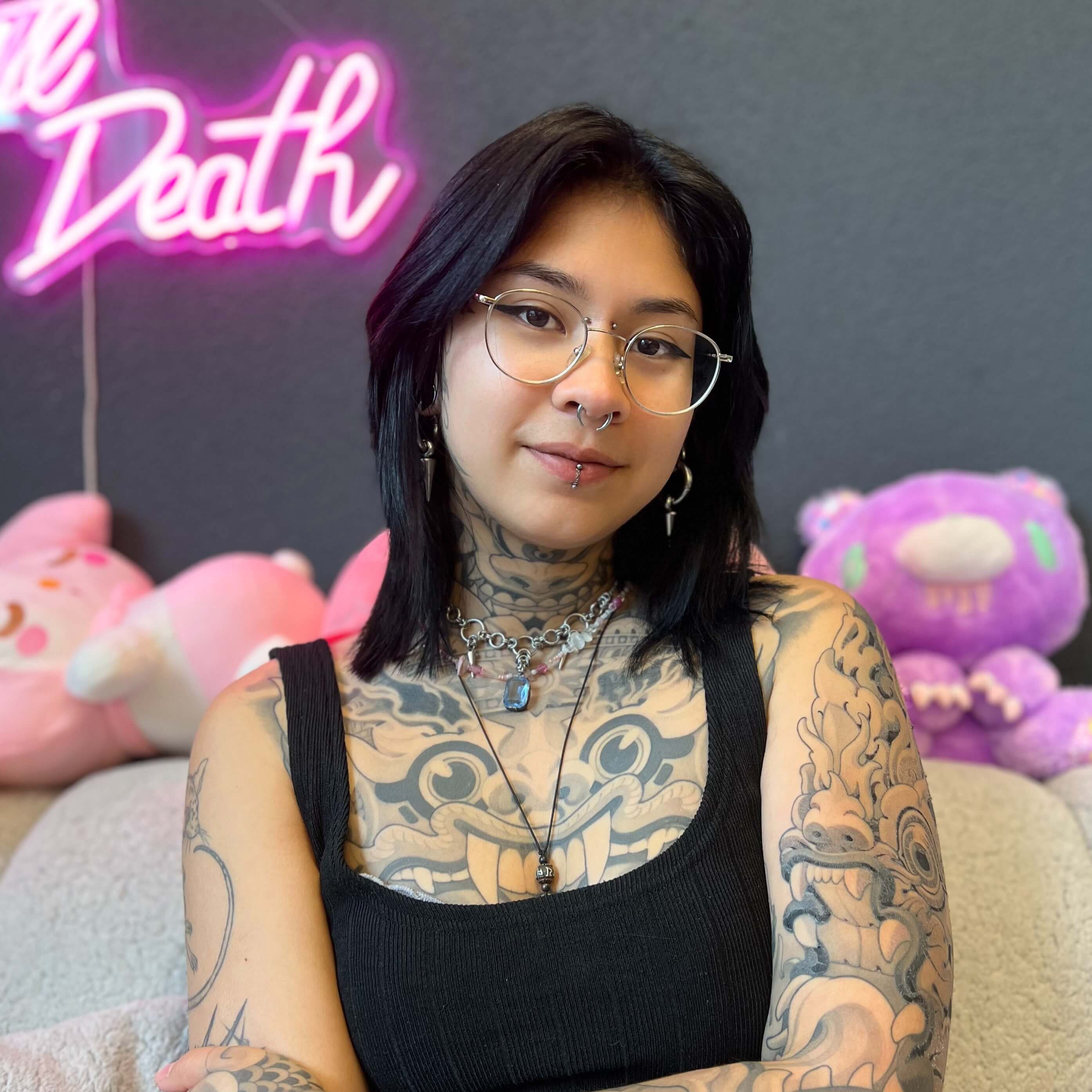 Portrait of Cozy, Tattoo Artist / Owner at Ragequit Tattoo Piercing Zurich